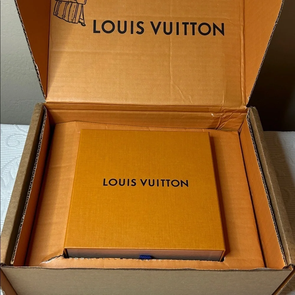 Louis Vuitton Orange and Blue box/bag Gift Set.